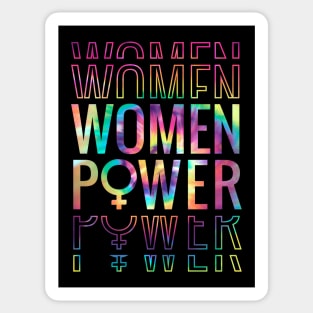 Women Power Pride LGBT International Women Day 2024 Tie Dye Sticker